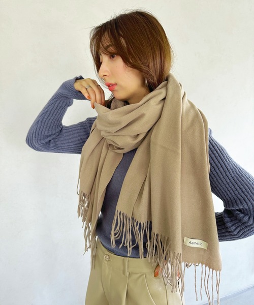 spick and span 大判マフラー/ストール　ベージュ spick and span 大判マフラー/ストール ベージュ
