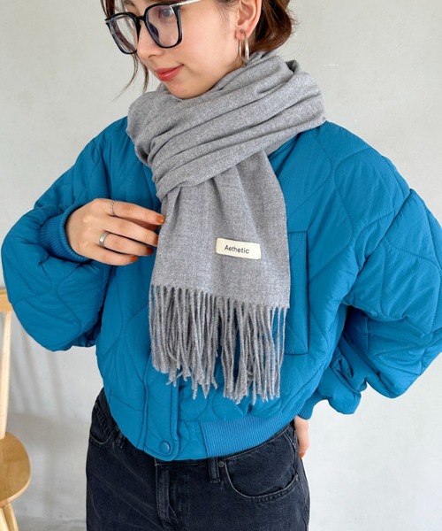 ゆーま☀️新品未使用】modest mood＊butter muffler un+frame（アンフレーム）の「simple stall muffler／シンプル