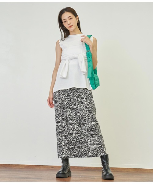 ANAP(アナップ)の「2WAYレイヤードボレロロングTシャツ(Tシャツ/カットソー・レディース・ピンク/ホワイト/ブラック/ホワイト×ブラック・FREE)」の15枚目の写真