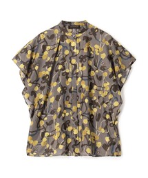 TOMORROWLAND  | フラワープリント フレアタックスリーブブラウス(シャツ/ブラウス)
