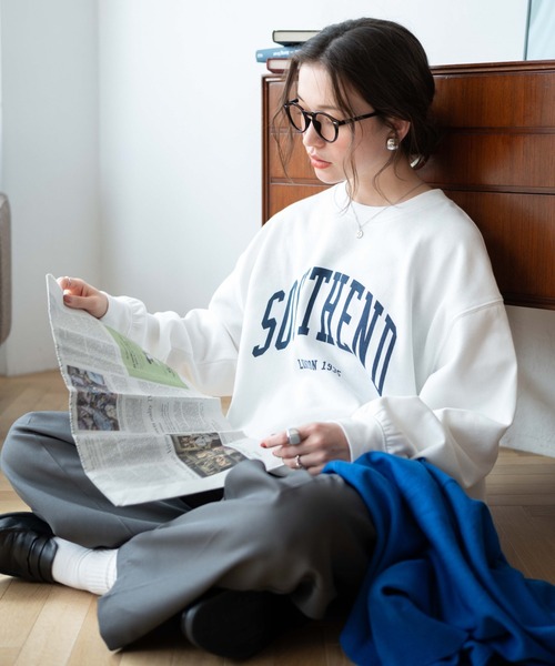 WEGO（ウィゴー）の「WEGO/クルーネックスウェット【WEB限定】（スウェット・レディース・その他8/その他5/その他7/その他1/その他2/その他3/その他4/その他6/その他9/その他10・MEDIUM/LARGE）」の21枚目の写真