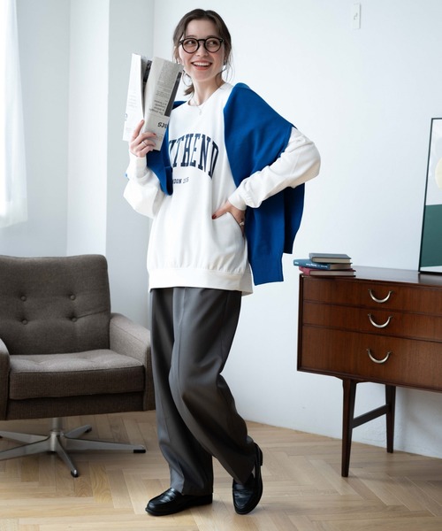 WEGO（ウィゴー）の「WEGO/クルーネックスウェット【WEB限定】（スウェット・レディース・その他8/その他5/その他7/その他1/その他2/その他3/その他4/その他6/その他9/その他10・MEDIUM/LARGE）」の12枚目の写真