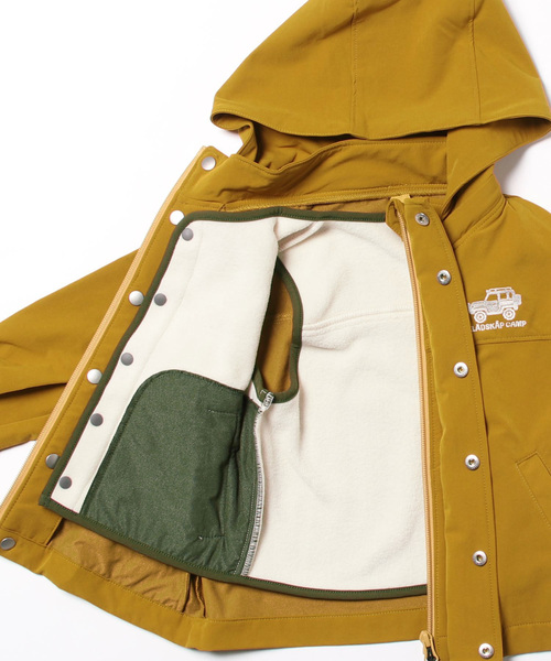 kladskap(クレードスコープ)の「オフロードーカーフリースベスト付マウンテンパーカ(マウンテンパーカー・キッズ・マスタード/パープル・90cm/100cm/110cm/120cm/130cm)」の9枚目の写真