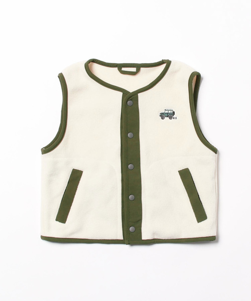 kladskap(クレードスコープ)の「オフロードーカーフリースベスト付マウンテンパーカ(マウンテンパーカー・キッズ・マスタード/パープル・90cm/100cm/110cm/120cm/130cm)」の17枚目の写真