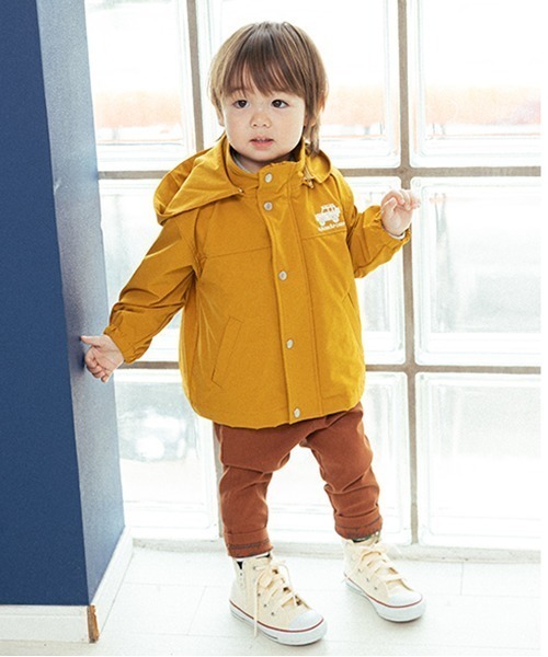 kladskap(クレードスコープ)の「オフロードーカーフリースベスト付マウンテンパーカ(マウンテンパーカー・キッズ・マスタード/パープル・90cm/100cm/110cm/120cm/130cm)」の3枚目の写真