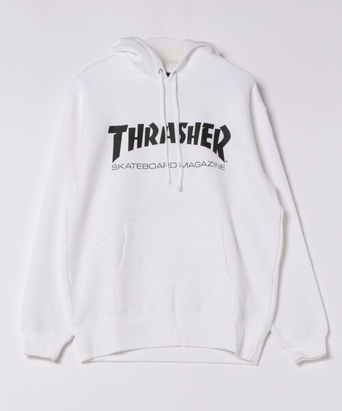 THRASHER・スラッシャー・MAGAZINE LOGO・パーカー・正規品 THRASHER スラッシャー ジップアップパーカー レディース ロゴ