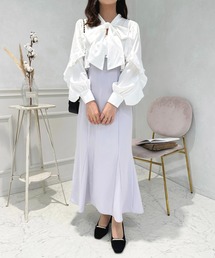 切り替えフリルボウタイワンピース【ZOZOTOWN限定アイテム】