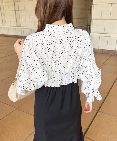 apres jour(アプレジュール)の「切り替えフリルボウタイワンピース【ZOZOTOWN限定アイテム】(ワンピース・レディース・レッド系その他/ブラック系その他/ライトブルー/ブラック・フリー/X-LARGE)」の18枚目の写真