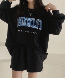 MYMOOD. | 【上下2点セット】カレッジロゴ スウェットセットアップ ルームウェア(その他ルームウェア)