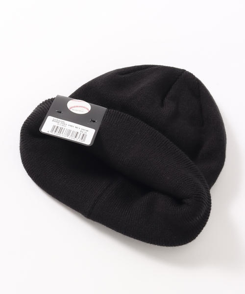 NEW ERA（ニューエラ）の「【NEWERA / ニューエラ】 NewYork Yankees Basic Cuff Knit（ニットキャップ/ビーニー・メンズ・ブラック/ベージュ・FREE）」の4枚目の写真