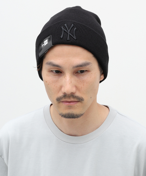 NEW ERA（ニューエラ）の「【NEWERA / ニューエラ】 NewYork Yankees Basic Cuff Knit（ニットキャップ/ビーニー・メンズ・ブラック/ベージュ・FREE）」の16枚目の写真