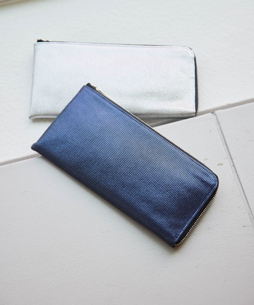 Kawa-KawaカワカワL字長財布　ブルー新品　未使用 kawa-kawa(カワカワ) / L字ファスナー/財布/レザー/BLU/無地