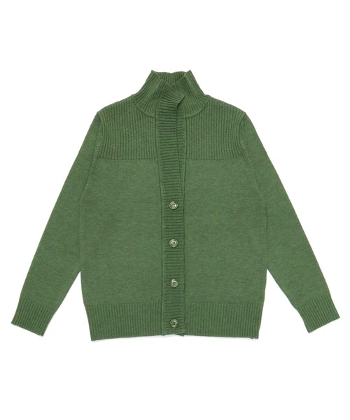 TOKYO SHIRTS（トウキョウシャツ）の「スタンドヘンリーネック ニットカーディガン（カーディガン/ボレロ・レディース・ネイビー/ブラック/カーキ/モカ/ピンク・LL/M/L）」の4枚目の写真