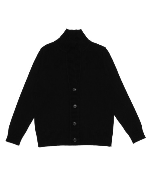 TOKYO SHIRTS（トウキョウシャツ）の「スタンドヘンリーネック ニットカーディガン（カーディガン/ボレロ・レディース・ネイビー/ブラック/カーキ/モカ/ピンク・LL/M/L）」の2枚目の写真