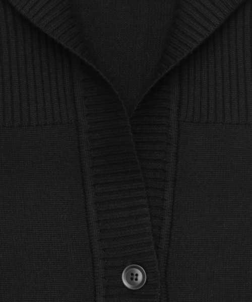 TOKYO SHIRTS（トウキョウシャツ）の「スタンドヘンリーネック ニットカーディガン（カーディガン/ボレロ・レディース・ネイビー/ブラック/カーキ/モカ/ピンク・LL/M/L）」の8枚目の写真