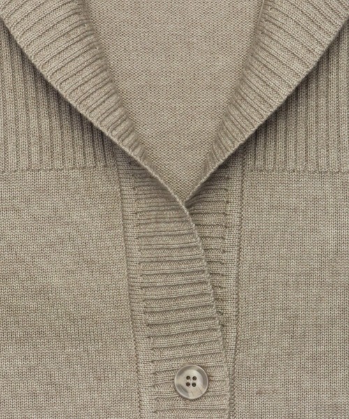 TOKYO SHIRTS（トウキョウシャツ）の「スタンドヘンリーネック ニットカーディガン（カーディガン/ボレロ・レディース・ネイビー/ブラック/カーキ/モカ/ピンク・LL/M/L）」の10枚目の写真