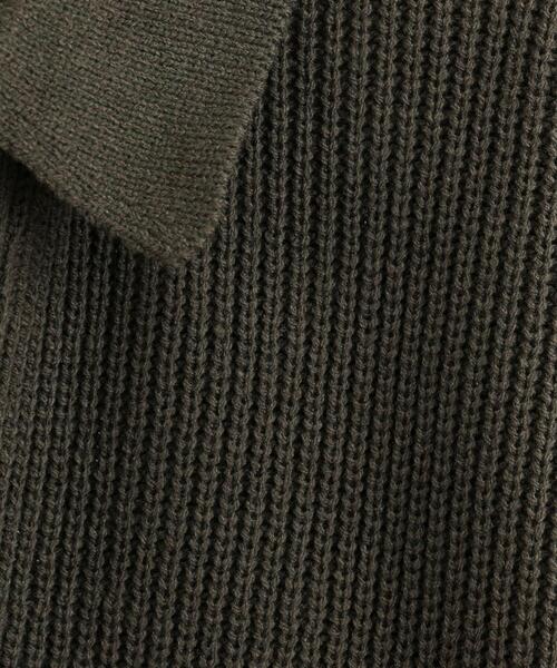 coen（コーエン）の「ルーズシルエットアゼ編みスキッパーニット（WEB限定カラー）（ニット/セーター・メンズ・ブラック/ダークグレー/モカ・S/M/L/XL）」の21枚目の写真