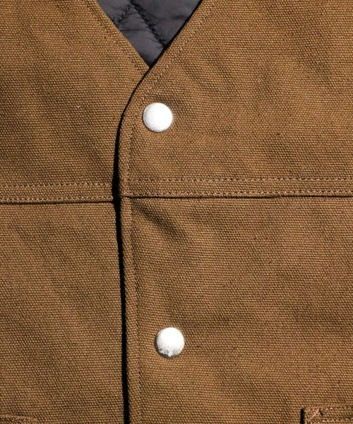 GUNG HO（ガンホー）の「GUNG HO/ガンホー WESTERN DUCK VEST リバーシブルダックベスト（ベスト・メンズ・ブラウン/ネイビー/ブラック・LARGE/MEDIUM）」の19枚目の写真