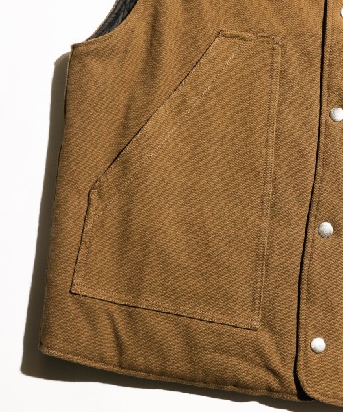 GUNG HO（ガンホー）の「GUNG HO/ガンホー WESTERN DUCK VEST リバーシブルダックベスト（ベスト・メンズ・ブラウン/ネイビー/ブラック・LARGE/MEDIUM）」の20枚目の写真
