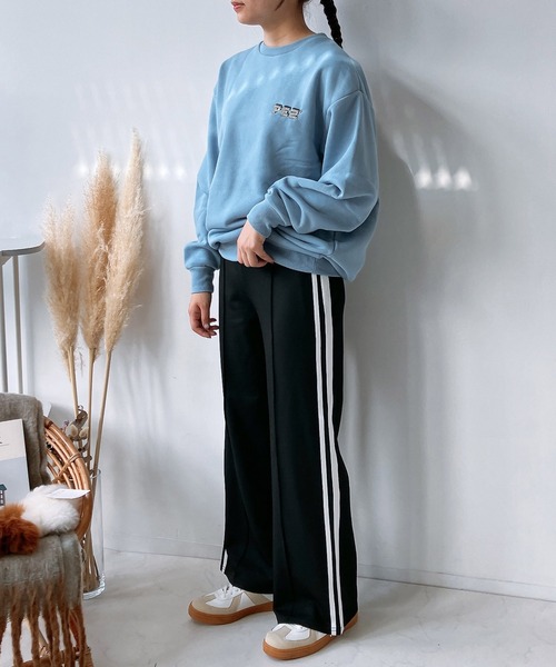 AS KNOW AS plus（アズノゥアズプラス）の「☆らくちんサイドライントラックパンツ（その他パンツ・レディース・ブラック/モカ/ネイビー・FREE）」の8枚目の写真