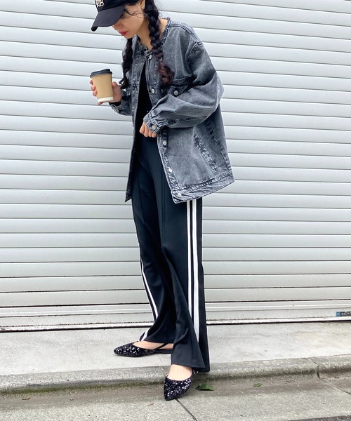 AS KNOW AS plus（アズノゥアズプラス）の「☆らくちんサイドライントラックパンツ（その他パンツ・レディース・ブラック/モカ/ネイビー・FREE）」の17枚目の写真