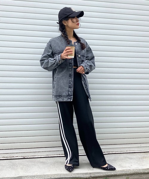 AS KNOW AS plus（アズノゥアズプラス）の「☆らくちんサイドライントラックパンツ（その他パンツ・レディース・ブラック/モカ/ネイビー・FREE）」の18枚目の写真