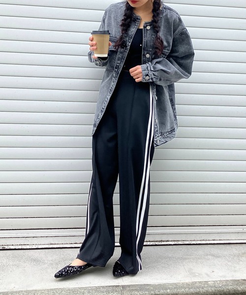 AS KNOW AS plus（アズノゥアズプラス）の「☆らくちんサイドライントラックパンツ（その他パンツ・レディース・ブラック/モカ/ネイビー・FREE）」の19枚目の写真