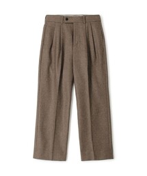 ウールナイロンフランネル 2プリーツパンツ