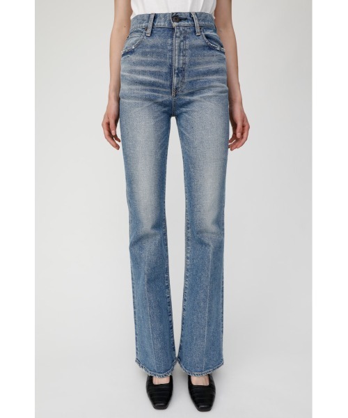 MOUSSY（マウジー）の「MVS FLARE（デニムパンツ・レディース・ブルー/ワンウォッシュ・23inch/24inch/25inch/26inch/22inch/27inch）」の4枚目の写真