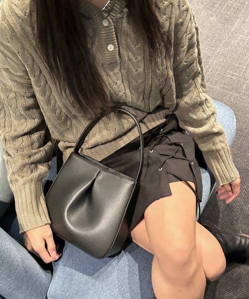 3.3 Field Trip （3.3フィールドトリップ）の「3.3 Field Trip／ストラップミニスカート 2991076（スカート・レディース・ブラック/カーキ・FREE）」の7枚目の写真