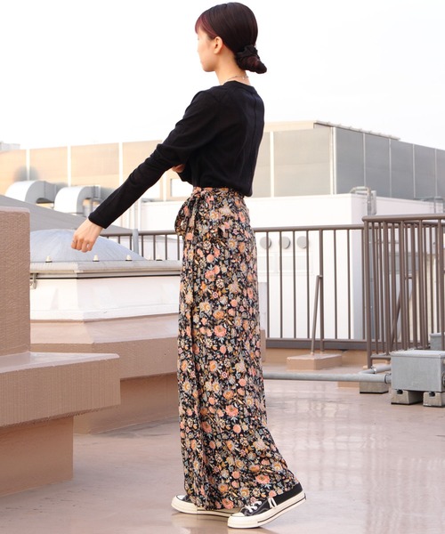 美品☆The Shinzone ORIENTAL FLOWER ロングスカート Shinzone｜オリエンタルフラワー スカート oriental FLOWER SK