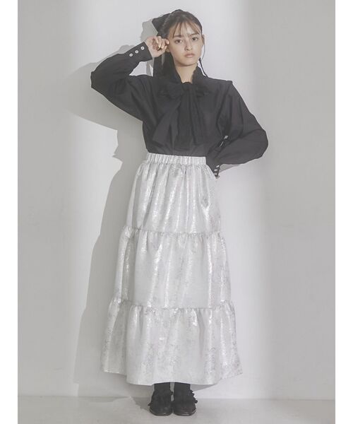 新品⭐️メリージェニー　スカート merry jenny（メリージェニー）の「アシメチェックフレア