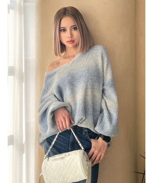 GYDA(ジェイダ)の「キルティング Cylinder バッグ(ハンドバッグ・レディース・ブラック/オフホワイト・FREE)」の21枚目の写真