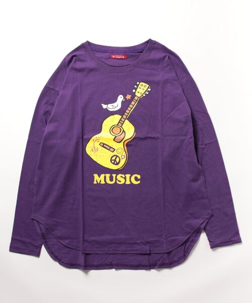 チャイハネ(チャイハネ)の「【チャイハネ】Amina×POP FIRE ポップティTシャツ(Tシャツ/カットソー・レディース・パープル/イエロー/ターコイズブルー/ホワイト/ブラウン・FREE)」の4枚目の写真