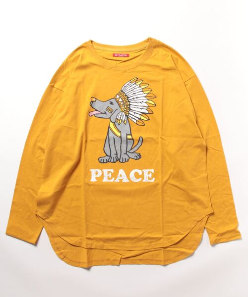 チャイハネ(チャイハネ)の「【チャイハネ】Amina×POP FIRE ポップティTシャツ(Tシャツ/カットソー・レディース・パープル/イエロー/ターコイズブルー/ホワイト/ブラウン・FREE)」の5枚目の写真