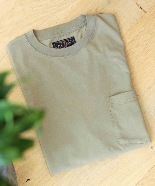 BEAMS PLUS(ビームスプラス)の「BEAMS PLUS / クルーネック Tシャツ(Tシャツ/カットソー・メンズ・サックスブルー/シルバー/オリーブ/グレー/イエロー/ピンク・XL/L/M/S)」の1枚目の写真