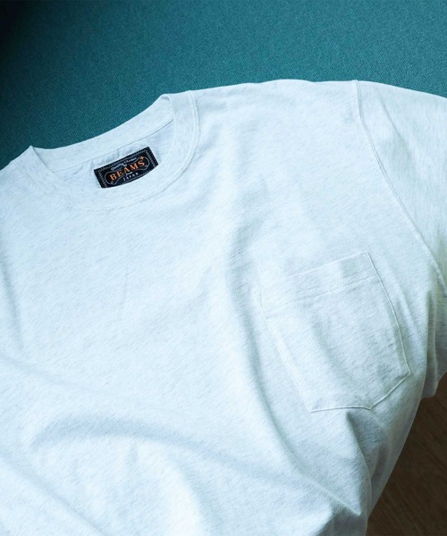 BEAMS PLUS(ビームスプラス)の「BEAMS PLUS / クルーネック Tシャツ(Tシャツ/カットソー・メンズ・サックスブルー/シルバー/オリーブ/グレー/イエロー/ピンク・XL/L/M/S)」の6枚目の写真