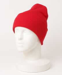 ニットキャップ/ビーニー（レッド/赤色系）ファッション通販