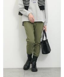 Samansa Mos2 blue | 裏起毛ハイパーストレッチパンツ(その他パンツ)