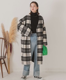 ad thie（アドティエ）の「シャギーノーカラーコート（ノーカラーコート）」