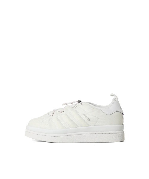 MONCLER（モンクレール）の「MONCLER CAMPUS LOW TOP SNEAKERS（スニーカー・メンズ・ホワイト/ブラック・26.5cm/26.0cm/27.5cm/25.0cm）」の2枚目の写真