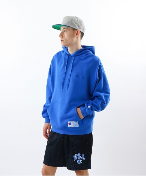 Champion(チャンピオン)の「【Champion/チャンピオン】メンズ アクションスタイル フーデッドスウェットシャツ(パーカー・メンズ・ネイビー/ロイヤルブルー/ブラック/オートミール/グレー・X-LARGE/LARGE/MEDIUM/XX-LARGE)」の5枚目の写真
