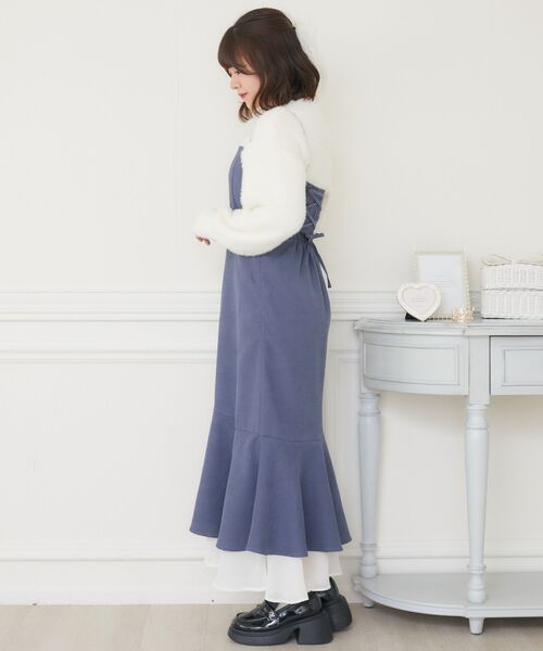 ems excite（エムズエキサイト）の「裾フリルキャミOP（ワンピース・レディース・ブラック/ブルー/グレー系その他・FREE）」の19枚目の写真