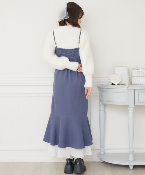 ems excite（エムズエキサイト）の「裾フリルキャミOP（ワンピース・レディース・ブラック/ブルー/グレー系その他・FREE）」の20枚目の写真