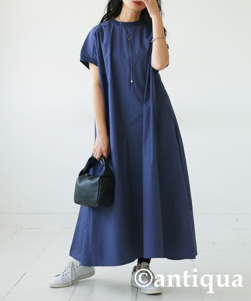 ◆Donna Karan タイネックAラインミディワンピース ◇Donna Karan タイネックAラインミディワンピース