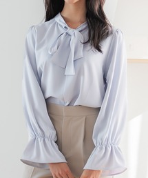 coca（coca） | ボウタイブラウス/UVカット/防シワ/イージーケア(シャツ/ブラウス)