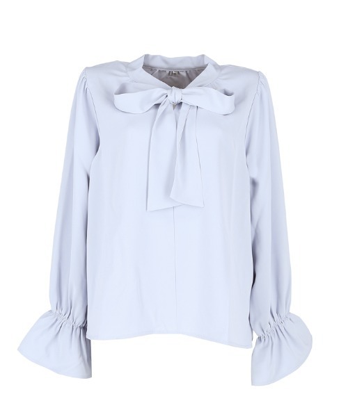 coca（coca）（コカ）の「ボウタイブラウス/UVカット/防シワ/イージーケア（シャツ/ブラウス・レディース・ホワイト/ライトブルー・M/L）」の16枚目の写真