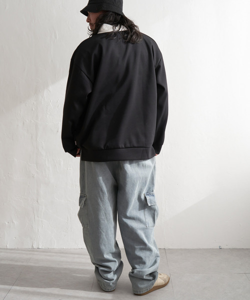 Red Cap Girl（レッドキャプガール）の「Red Cap Girl レッドキャップガール ダンボ−ルニットハーフジップ（ポロシャツ・メンズ・グレー/ブルー/ブラック/ホワイト・M/L）」の15枚目の写真