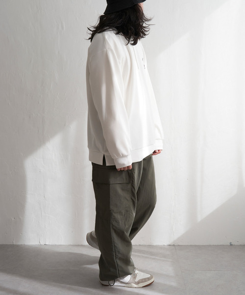 Red Cap Girl（レッドキャプガール）の「Red Cap Girl レッドキャップガール ダンボ−ルニットハーフジップ（ポロシャツ・メンズ・グレー/ブルー/ブラック/ホワイト・M/L）」の21枚目の写真