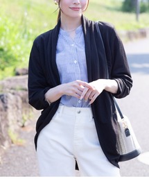 UVカットトッパーカーディガン 制菌加工 UV対策 季節の変わり目に